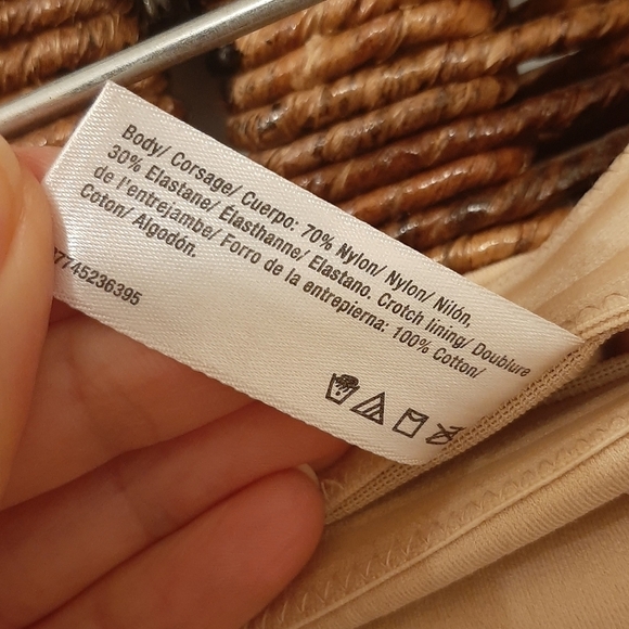 Maidenform Large Nude Shaper Boy Shorts High Waist Firm Control Power Mesh Tummy - Picture 4 of 6